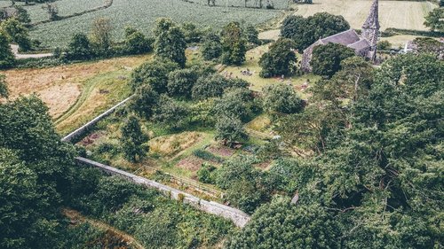 Abergwili Walled Garden Aerial 2023