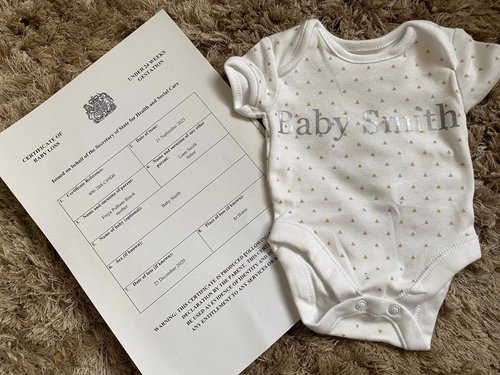 Baby Loss Certificate