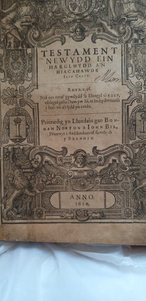 Beibl HendyGwyn NT Frontispiece