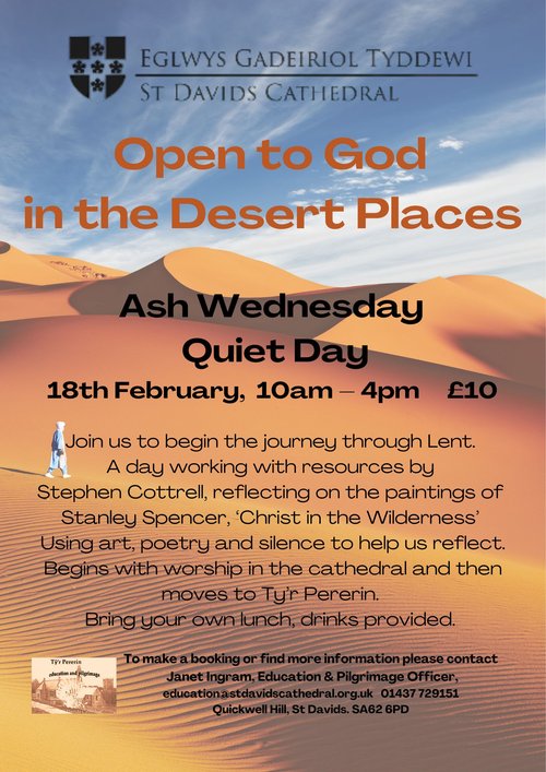 Christ in the Wilderness Quiet Day Poster [180226]