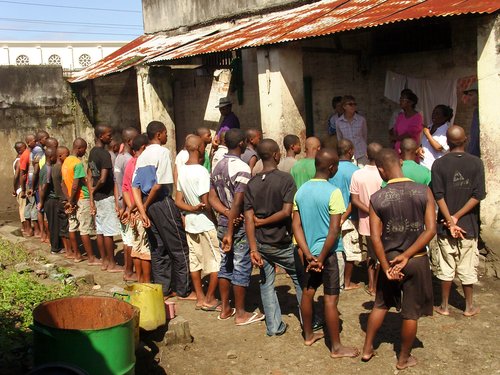 Madagascar - Prison yard