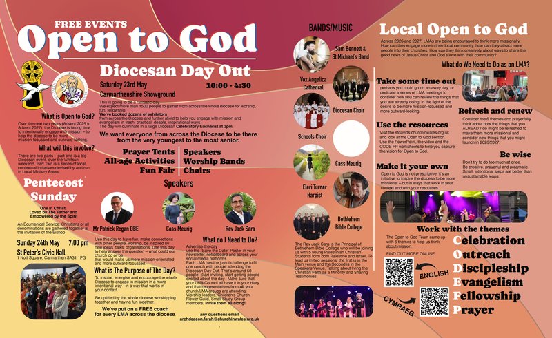 Open to God Pobl Dewi Spread