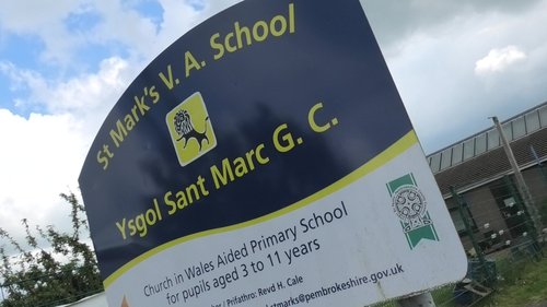 St Marks School Sign