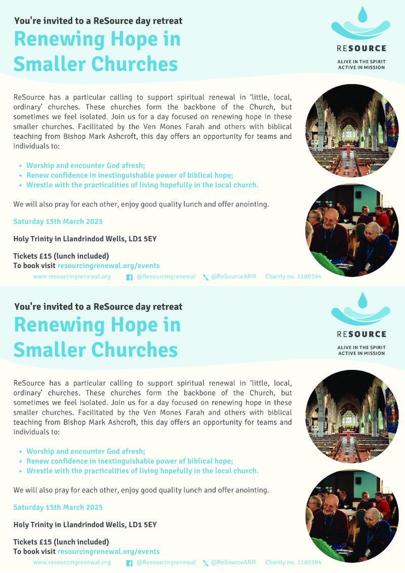 Renewing Hope in Smaller Churches Poster [E]