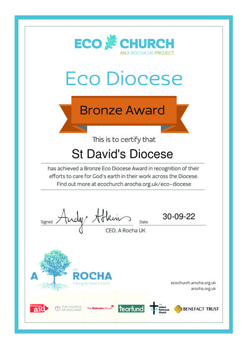 Eco Diocese Certificate [bronze]
