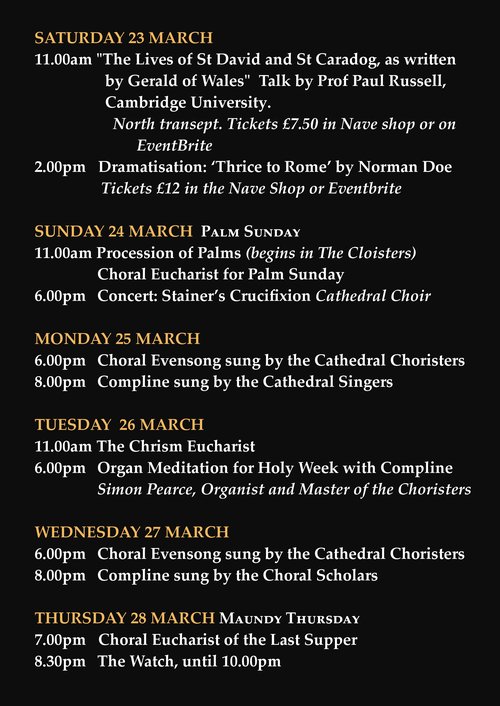 Cathedral Easter Events 2024 P2