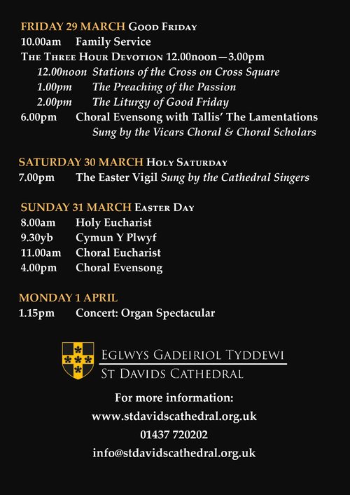 Cathedral Easter Events 2024 P3